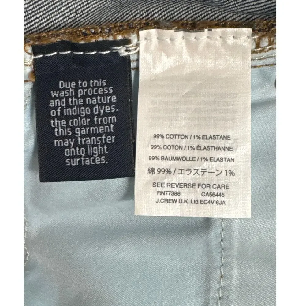 J. Crew Womens‎ High Rise Denim Shorts in Brixton Wash G0272 Size 26